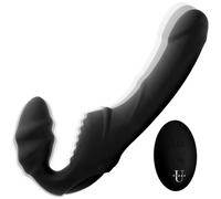 Strap U Pro Rider 9X Vibrating Silicone Strapless Strap On with Remote Control
