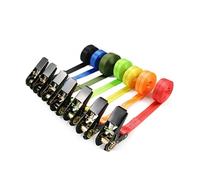 Strap with Buckle, 2m Stretch Belts Strap for Fastening 800Kg Wear Resistant Trailer Loads Heavy Duty Ratchet Cargo Tie Down No Hook(C)