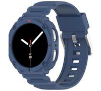 Strap with TPU Case for Samsung Galaxy Watch 9 8 40 mm 2 in 1 Band Blue | With integrated case for all-round protection, shockproof, flexible, lightweight, skin-friendly, sweat-resistant
