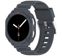 Strap with TPU Case for Samsung Galaxy Watch 9 8 44 mm 2 in 1 Band Black