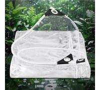 Strapazierfähige transparente Mehrzweck-Plane Abdeckung für Gartenmöbel und Schuppen 420 g/m² transparente PVC-Plane geeignet für Haus Garten Außengewächshaus