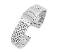 StrapHabit Jubilee Quick Release Watch Bracelet With Spring Bars - Band Strap Stainless Steel Vintage BOR 20mm 21mm 22mm (20mm)