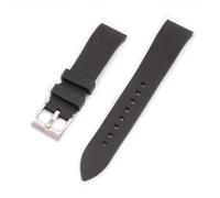StrapHabit Quick Release Rubber Watch Strap Band FKM 18mm 19mm 20mm 21mm 22mm 23mm 24mm (Black, 20mm)