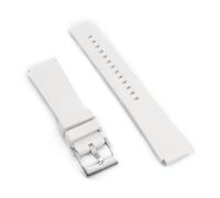 StrapHabit TQ18 FKM Rubber Quick Release Watch Strap Replacement for Q Timex - fits 36mm, 38mm, 40mm, M79, GMT, Chronograph - Quick Release Watch Band - 18mm (White)