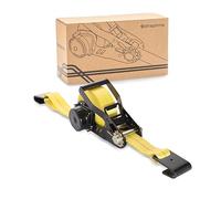 STRAPINNO Retractable Ratchet Tie-Down Strap - 2 in x 27 ft Heavy-Duty Strap with Flat Hooks, Tangle-Free Webbing, 10,000 lbs Breaking Strength, and 3,333lbs Working Load Limit (1 PC)