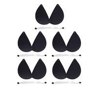 Strapless Adhesive Bra, 5pcs Hypoallergenic 3D Side Breast Lift Seamless Push Up Sticky Bra for Wedding for Women (D)