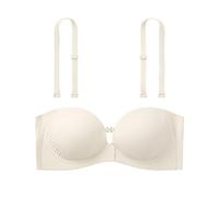 Strapless Bras for Women,Front Fastening Bras for Women UK Invisible Seamless Bra Anti Sagging Jelly Bra
