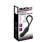 Black Velvet Perfect Fit - strap-on dildo (black)