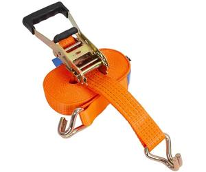 StrapOn 5000kg Ultra-Premium Ratchet Lashing Claw Hook Cargo Lorry Tie Down Webbing Restraint Straps (6mtr)