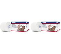 Strappal Adhesive Non-Elastic Strapping Tape - Tape for Sports Injuries, Strains and Sprains - 4cm x 10m, White (Pack of 2)