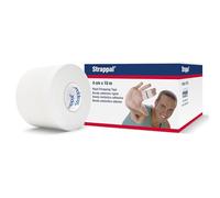 Strappal Adhesive Non-Elastic Strapping Tape - Tape for Sports Injuries, Strains and Sprains - 4cm x 10m, White