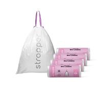 Strapper 100 Pink Bin Liners, Compatible with Simplehuman Code M, 45 Litre