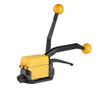 Strapping Machine, A333 Manual Sealless Steel Strapping Machine Bander Belt Packaging Binding Machinery Tool for 12.7-19mm Strap