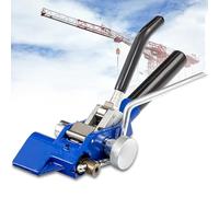 Strapping Tool, Ratcheting Tie-Down Pliers, Adjusting Knob, Simple Operation, Lock Design and Comfortable Handle, Width 25MM/Thickness 0.9MM, for Bundling Cables, Pipes