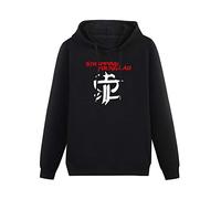 Strapping Young Lad Metal Logo Hoodies Long Sleeve Pullover Loose Hoody Sweatershirt XL Black