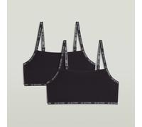 Strappy Bralette 2-Pack - Black - Women L