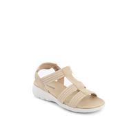 Strappy Elasticated Slip-On Sandals Pavers Beige 5