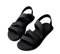 Strappy Flat Sandals For Women, Elastic Strap Sandals For Women, Open Toe Slip-On Footwear, Slingback Sandal For Morning Walks, Coastal Visits, Picnic Days And Summer Beach Vacation