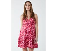 Strappy Wrap Over Mini Dress Blue Vanilla Pink 10