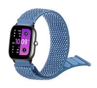Straps Compatible with Amazfit GTS 4 Mini/ GTS 2 Mini/GTS 4/GTS 3/GTS 2/GTS 2e,20mm Soft Elastic Nylon Strap Replacement Wristband for Amazfit Bip 3 Pro/Bip 3/Bip U Pro/Bip Lite/Bip S/Bip U(Cape Blue)