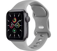 Straps Compatible with Apple Watch Straps 45mm 41mm 44mm 40mm 42mm 38mm for Women Men Soft Silicone Strap for Apple Watch SE/iWatch Series 7 6 5 4 3 (45/44/40mm Navy Blue) (45/44/40mm,Grey)