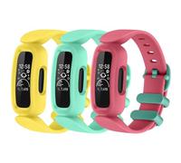 Straps compatible with Fitbit Ace 3 Strap for Kids, [3 Pack] Soft Silicone Adjustable Wristband Replacement Strap Boys Girls (3-Pack 06)