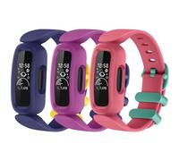 Straps compatible with Fitbit Ace 3 Strap for Kids, [3 Pack] Soft Silicone Adjustable Wristband Replacement Strap Boys Girls (3-Pack 03)