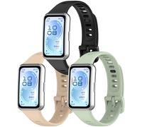 Straps Compatible with Huawei Band 11 Pro Strap, Adjustable Replacement Wristband Silicone Sport Band for Huawei Band 11 Pro Smart Watch (Z-Black Pink Green)