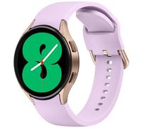 Straps Compatible with Samsung Galaxy Watch 4 Strap 40mm 44mm,Galaxy Watch 4 Classic Strap 42mm 46mm,20mm Adjustable Original Style Silicone Band for Samsung Galaxy Watch 4 Women Men (Lavender)