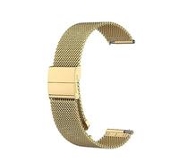Straps Compatible with Withings ScanWatch Light Strap, Stainless Steel Metal Mesh Wristband Replacement Business Band for ScanWatch Light 37mm Smart Watch (Gold)