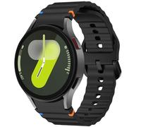 Straps for Galaxy Watch 7/6/5/4 40mm 44mm/7 FE 40mm/Watch 6 Classic 43mm 47mm/Watch 5 Pro 45mm/Watch 4 Classic, 20mm No Gap Soft Silicone Sport Strap Wristbands Women Men