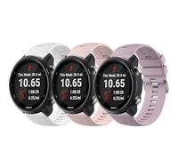 Straps for Garmin Forerunner 55 /Forerunner 245 /Vivoactive 5 /Vivoactive 3 for Women Men, 3Pack Replacement Silicone Sport Band, 20mm Quick Release Wristband