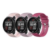 Straps for Garmin Forerunner 55 /Forerunner 245 /Vivoactive 5 /Vivoactive 3 for Women Men, 3Pack Replacement Silicone Sport Band, 20mm Quick Release Wristband