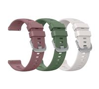 Straps for Garmin Forerunner 55 /Forerunner 245 /Vivoactive 5 /Vivoactive 3 for Women Men, 3Pack Replacement Silicone Sport Band, 20mm Quick Release Wristband