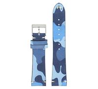 StrapsCo Camo Nubuck Leather Quick Release Watch Band Strap - Choose Your Color - 18mm 19mm 20mm 21mm 22mm 24mm