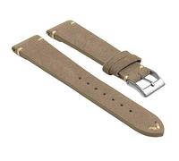 StrapsCo Hand-Stitched Suede Leather Quick Release Watch Band Strap - Choose Your Color/Length - 18mm 19mm 20mm 21mm 22mm 24mm, Grey, 21mm,