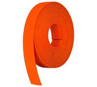 Strapworks BioThane 1 Inch Heavy Duty Polyester Webbing Strap Roll PVC-Coated, Waterproof, Beta Series, 25 Feet, Hot Orange