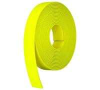 Strapworks BioThane 1 Inch Heavy Duty Polyester Webbing Strap Roll PVC-Coated, Waterproof, Beta Series, 25 Feet, Hot Yellow