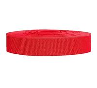 Strapworks Heavyweight Polypropylene Webbing - Heavy Duty Poly Strapping for Outdoor DIY Gear Repair, 1.5 Inch x 50 Yards, Red