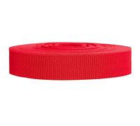 Strapworks Heavyweight Polypropylene Webbing - Heavy Duty Poly Strapping for Outdoor DIY Gear Repair 1 Inch x 50 Yards - Red