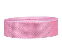 Strapworks Lightweight Polypropylene Webbing - Poly Strapping for Outdoor DIY Gear Repair, Pet Collars, Crafts - 1.5 Inch x 25 Yards - Pink