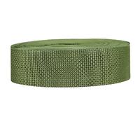 Strapworks Lightweight Polypropylene Webbing - Poly Strapping for Outdoor DIY Gear Repair, Pet Collars, Crafts - 1.5 Inch x 10 Yards - Olive Drab