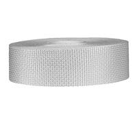 Strapworks Lightweight Polypropylene Webbing - Poly Strapping for Outdoor DIY Gear Repair, Pet Collars, Crafts - 1.5 Inch x 25 Yards - White