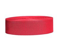 Strapworks Lightweight Polypropylene Webbing - Poly Strapping for Outdoor DIY Gear Repair, Pet Collars, Crafts - 1.5 Inch x 10 Yards - Red