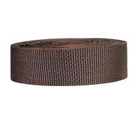 Strapworks Lightweight Polypropylene Webbing - Poly Strapping for Outdoor DIY Gear Repair, Pet Collars, Crafts - 1.5 Inch x 25 Yards - Brown