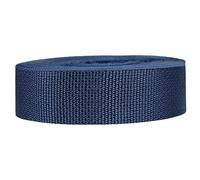 Strapworks Lightweight Polypropylene Webbing - Poly Strapping for Outdoor DIY Gear Repair, Pet Collars, Crafts - 1.5 Inch x 10 Yards - Navy Blue