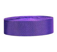 Strapworks Lightweight Polypropylene Webbing - Poly Strapping for Outdoor DIY Gear Repair, Pet Collars, Crafts - 1.5 Inch x 25 Yards - Purple