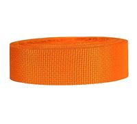 Strapworks Lightweight Polypropylene Webbing - Poly Strapping for Outdoor DIY Gear Repair, Pet Collars, Crafts - 1.5 Inch x 10 Yards - Orange
