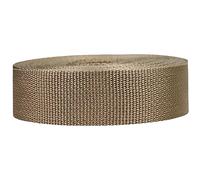 Strapworks Lightweight Polypropylene Webbing - Poly Strapping for Outdoor DIY Gear Repair, Pet Collars, Crafts - 1.5 Inch x 10 Yards - Tan