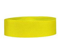 Strapworks Lightweight Polypropylene Webbing - Poly Strapping for Outdoor DIY Gear Repair, Pet Collars, Crafts - 1.5 Inch x 50 Yards - Yellow